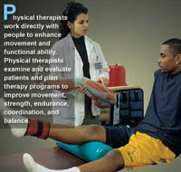 Physical therapy works directly with patients for helaing back pain and other injuries in Lubbock,  texas and  and the .